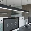 Plafonniers Aluminium Gris LED 1 Pinne