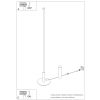 Lampadaire Acier Sauge LED 1 Trang