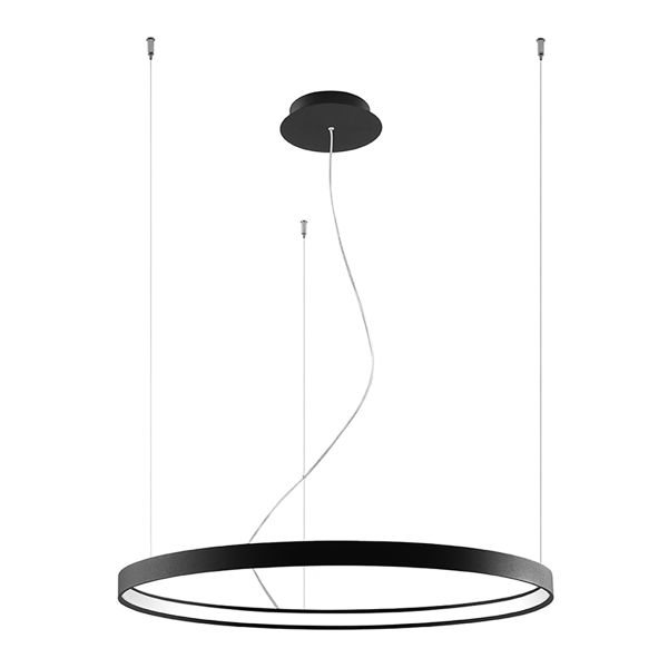 Lustres Aluminium Noir LED 1 Rio