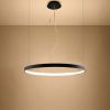Lustres Aluminium Noir LED 1 Rio