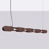 Suspensions Acier Marron LED 1 Chain