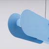 Suspensions Acier Bleu LED 1 Chain