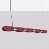 Suspensions Acier Bordeaux LED 1 Chain
