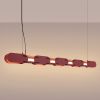 Suspensions Acier Bordeaux LED 1 Chain