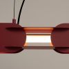 Suspensions Acier Bordeaux LED 1 Chain