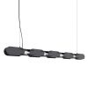 Suspensions Acier Noir LED 1 Chain
