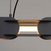 Suspensions Acier Noir LED 1 Chain
