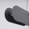 Suspensions Acier Noir LED 1 Chain