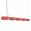 Suspensions Acier Rouge LED 1 Chain