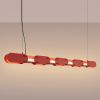 Suspensions Acier Rouge LED 1 Chain