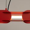 Suspensions Acier Rouge LED 1 Chain