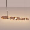 Suspensions Acier Moka LED 1 Chain