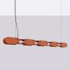 Suspensions Acier Ocre Rouge LED 1 Chain