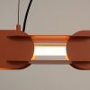 Suspensions Acier Ocre Rouge LED 1 Chain