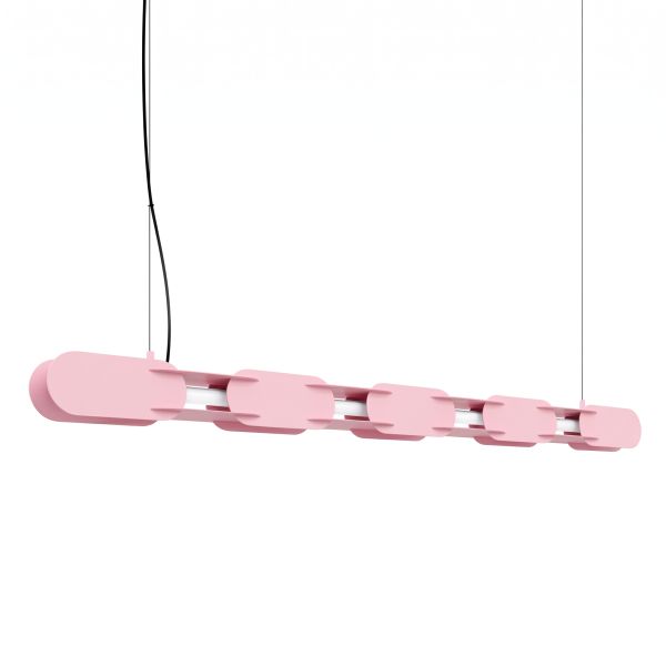 Suspensions Acier Rose LED 1 Chain