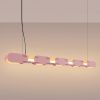 Suspensions Acier Rose LED 1 Chain