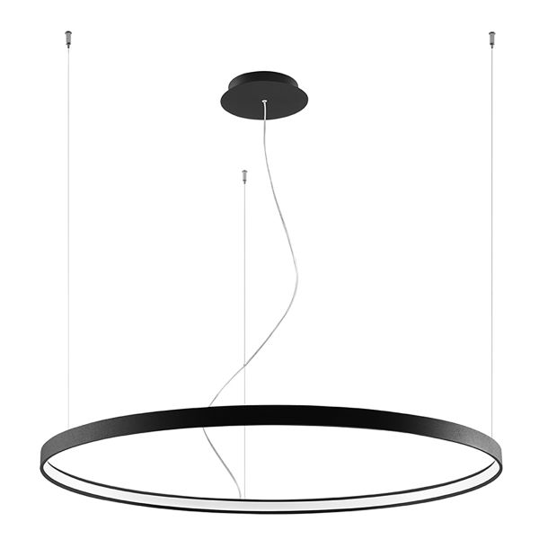 Lustres Aluminium Noir LED 1 Rio
