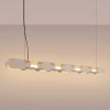 Suspensions Acier Taupe LED 1 Chain