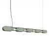 Suspensions Acier Vert Olive LED 1 Chain