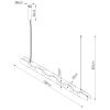 Suspensions Acier Jaune LED 1 Chain