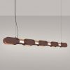 Suspensions Acier Marron LED 1 Chain