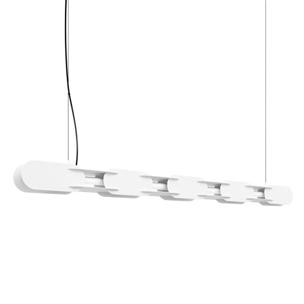 Suspensions Acier Blanc LED 1 Chain
