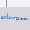 Suspensions Acier Bleu LED 1 Chain