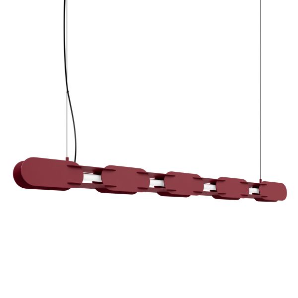 Suspensions Acier Bordeaux LED 1 Chain