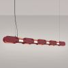 Suspensions Acier Bordeaux LED 1 Chain
