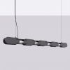Suspensions Acier Noir LED 1 Chain