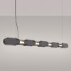 Suspensions Acier Noir LED 1 Chain