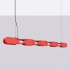 Suspensions Acier Rouge LED 1 Chain