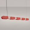 Suspensions Acier Rouge LED 1 Chain