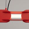 Suspensions Acier Rouge LED 1 Chain