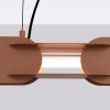 Suspensions Acier Moka LED 1 Chain
