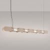 Suspensions Acier Taupe LED 1 Chain