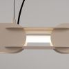Suspensions Acier Taupe LED 1 Chain