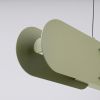 Suspensions Acier Vert Olive LED 1 Chain