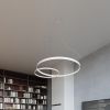 Lustres Aluminium Blanc LED 1 Rio
