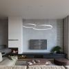Lustres Aluminium Blanc LED 1 Rio