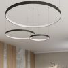 Lustres Aluminium Noir LED 1 Rio