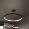 Lustres Aluminium Noir LED 1 Rio