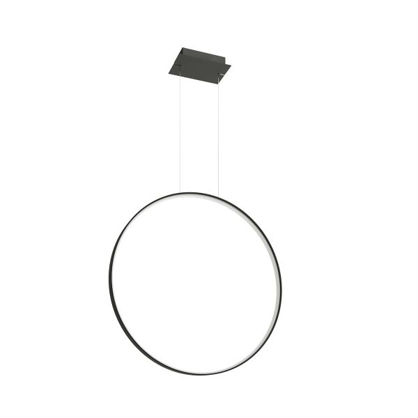 Suspensions Aluminium Noir LED 1 Rio