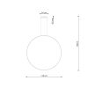 Suspensions Aluminium Blanc LED 1 Rio