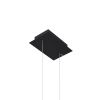Suspensions Aluminium Noir LED 1 Rio