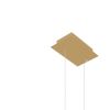 Suspensions Aluminium Doré LED 1 Rio