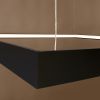 Lustres Aluminium Noir LED 1 Nelya