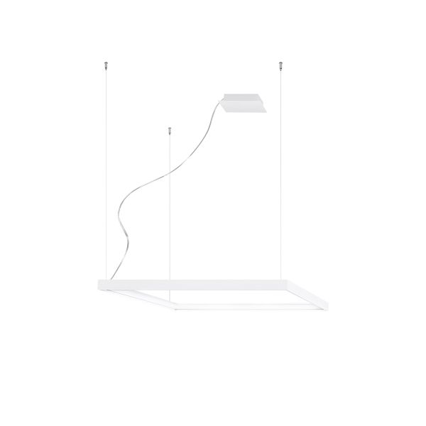 Lustres Aluminium Blanc LED 1 Nelya