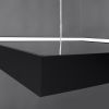 Lustres Aluminium Noir LED 1 Nelya