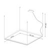 Lustres Aluminium Noir LED 1 Nelya